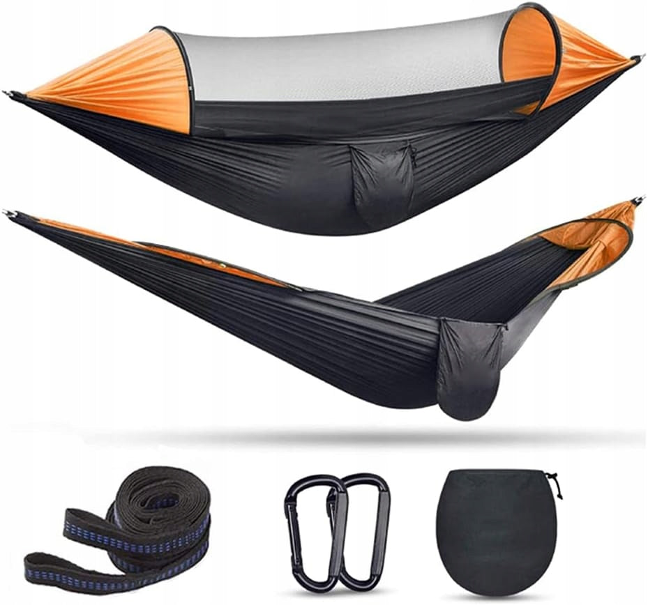 HIKING HAMMOCK MOSQUITO NET TENT HANGING TREE CAMPING