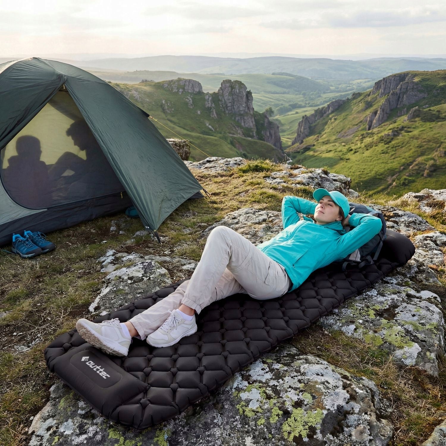 HIKING MAT INFLATABLE TREKKING MAT LIGHT 238X70X5CM OUTTEC Manufacturer code Ou-970578993