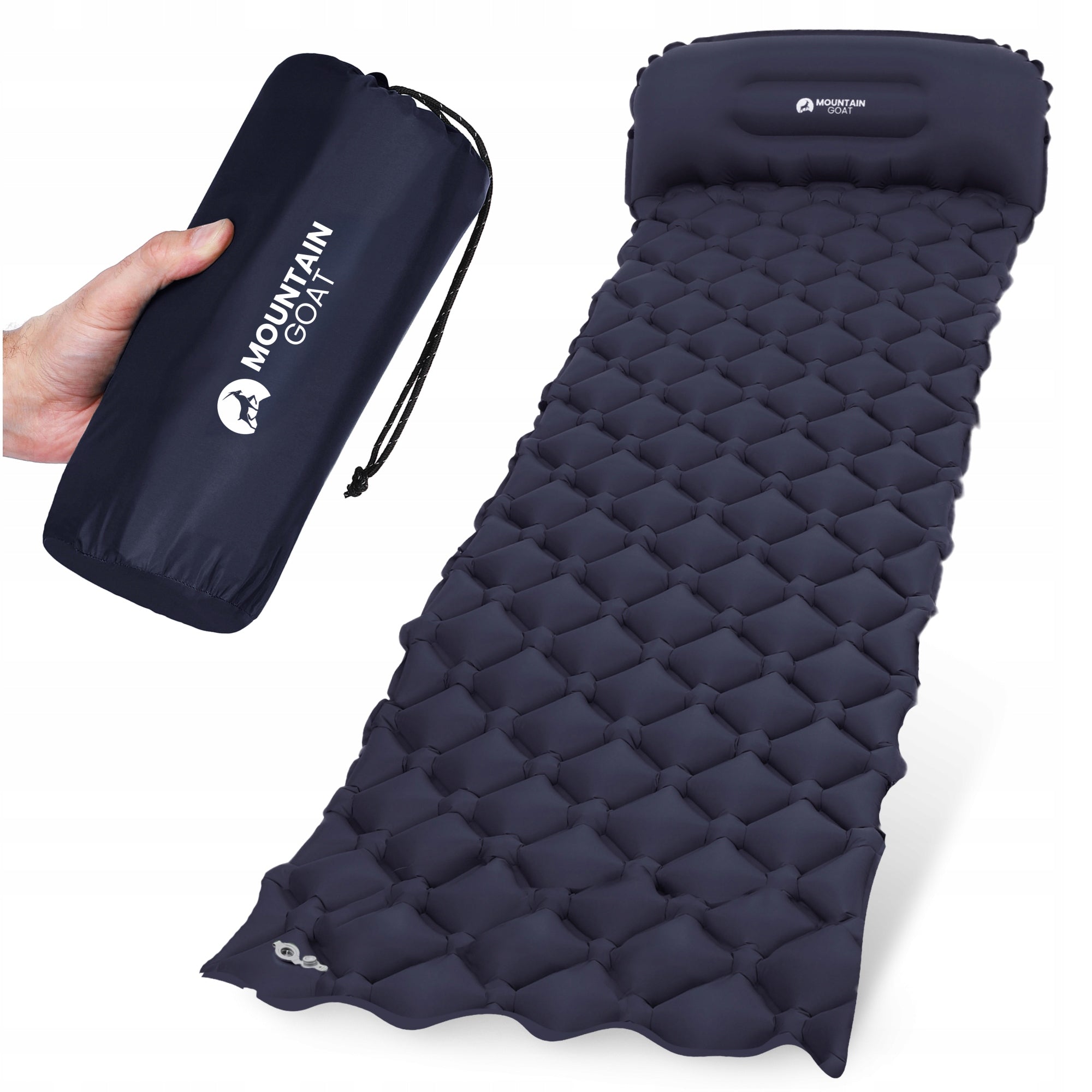 HIKING MATTRESS INFLATABLE SINGLE PERSON TREKKING LIGHT MOUNTAIN GOAT