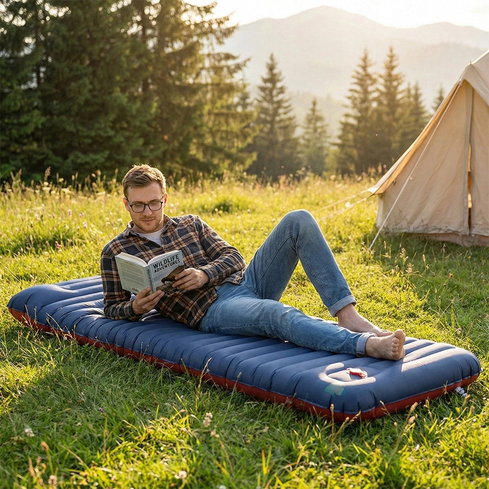 HIKING MATTRESS INFLATABLE SINGLE PERSON TREKKING LIGHTWEIGHT PORTABLE Manufacturer code MATERAC DMUCHANY SAMOPOMPUJĄCY