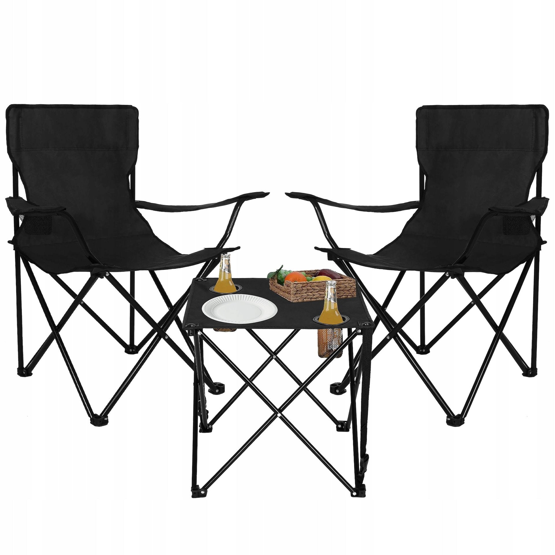 HIKING TABLE FOLDING ON THE BALCONY CAMPING UNDER THE TENT +2 CHAIRS