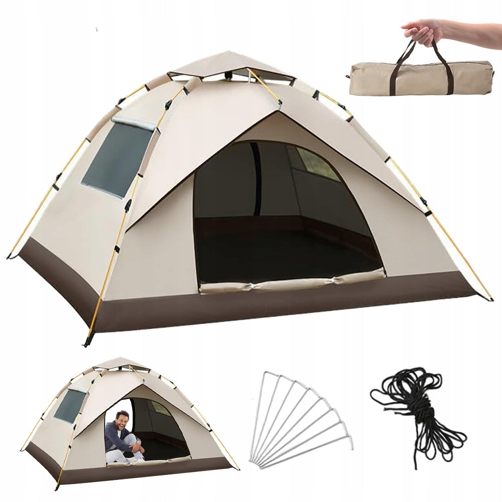 HIKING TENT 2-3 PERSON SELF-FOLDING CAMPING 210x150cmx125CM