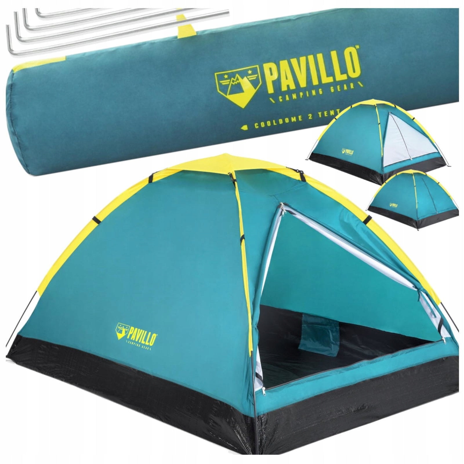 HIKING TENT FOR CAMPING WITH BAG 205x145cm BESTWAY 68084