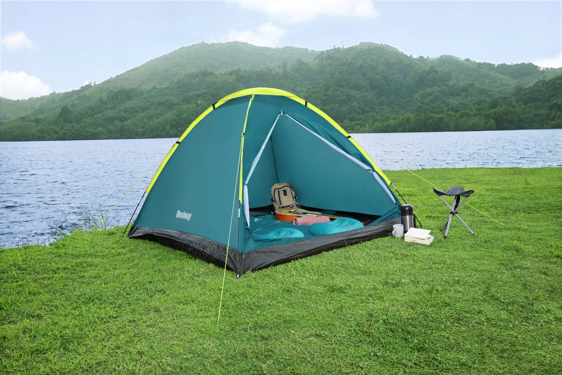 HIKING TENT FOR CAMPING WITH BAG LIGHT 205x145cm BESTWAY Kind travel