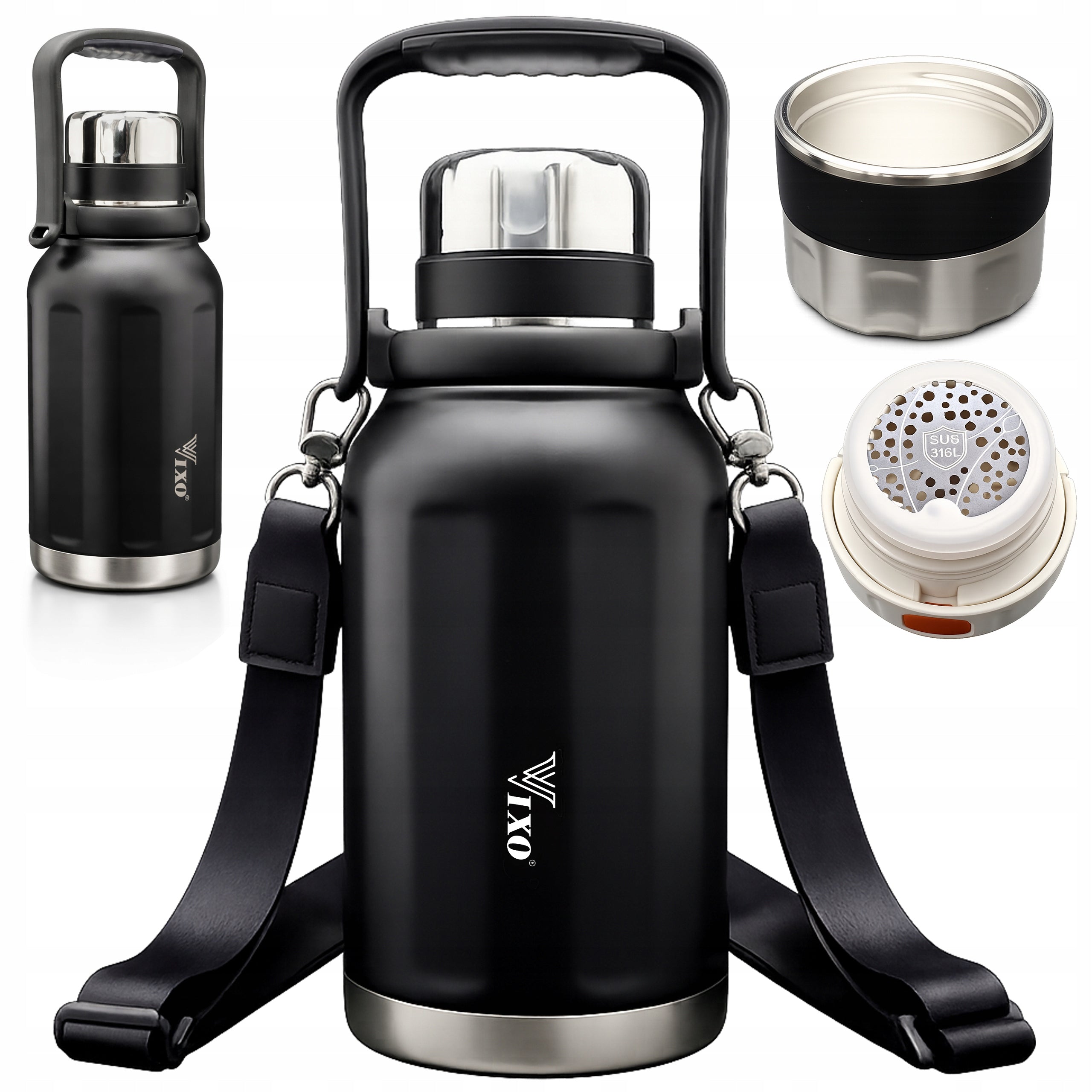 HIKING THERMOS 1000ML Thermal Mug STAINLESS ROOMY 1L Vacuum