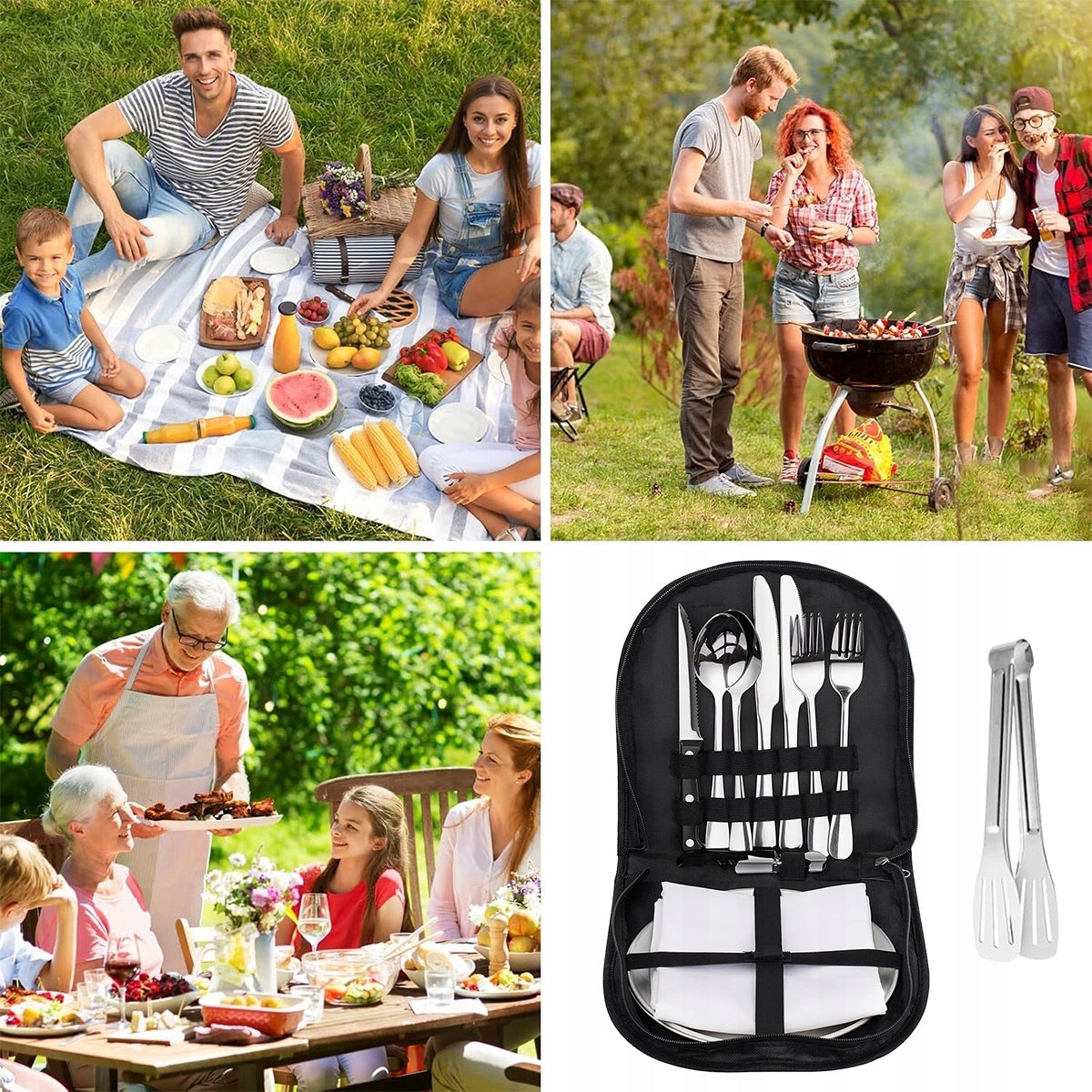 HIKING UTENSILS SET OF 14 PCS FOR PICNIC CAMPING ESSENTIAL Manufacturer code 4069462698954