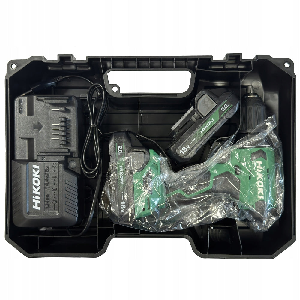HIKOKI HITACHI DS18DAWCZ Cordless Screwdriver 2 x 2Ah Battery + Suitcase Packaging status original