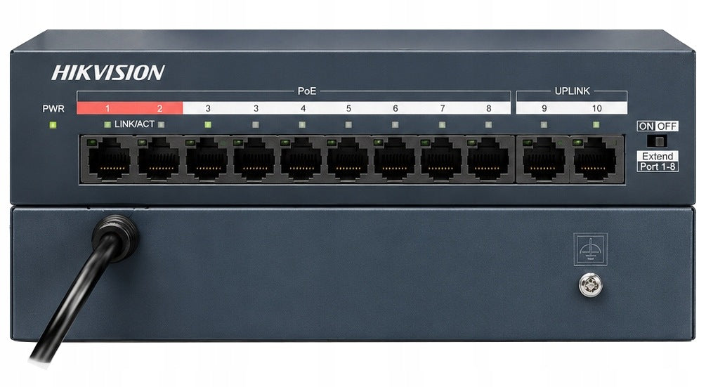 HIKVISION POE SWITCH 8x POE 2x LAN 100Mps for IP cameras