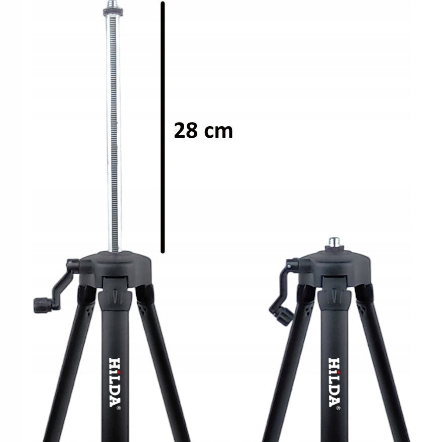 HILDA TRIPOD LEVEL STRONG 1,6 M ADJUSTMENT ADAPTER 1/4 5/8 Manufacturer code STATYW TRIPOD TRÓJNÓG POZIOMICY MOCNY 1,6 M