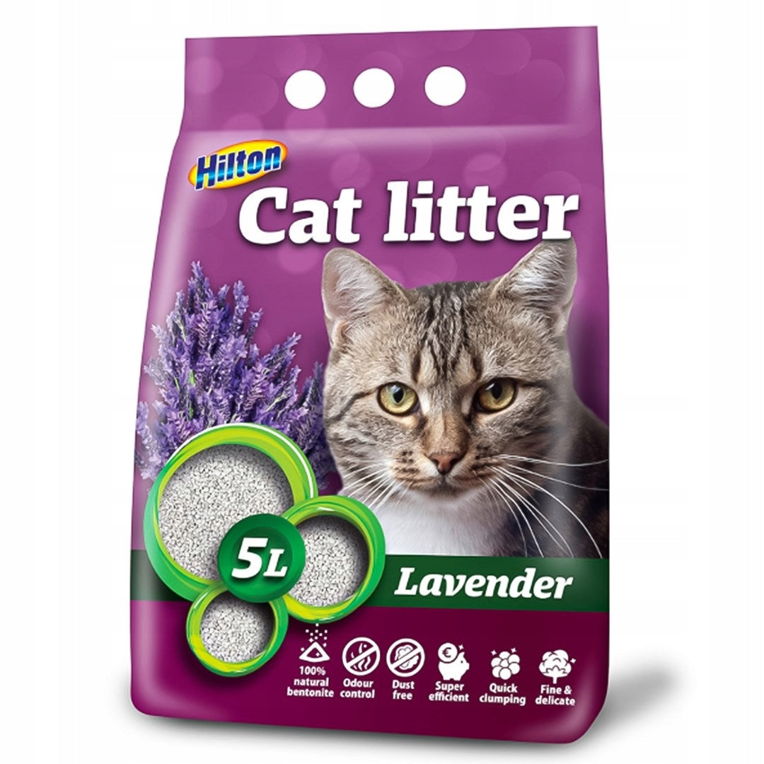 HILTON Litter Bentonite Clumping Lavender 5L