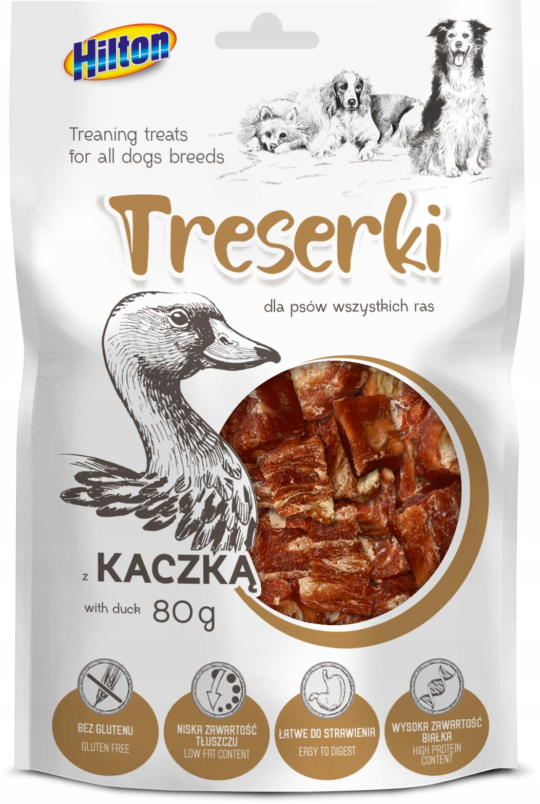 HILTON TRAINERS WITH DUCK DOG TREATS 80g