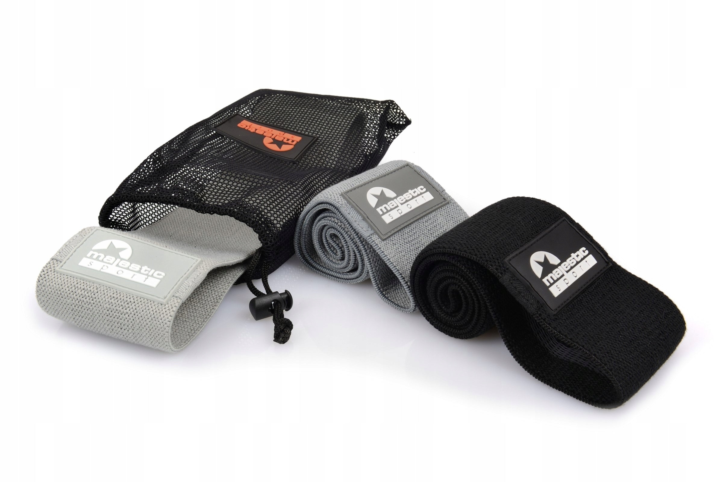 HIP BAND Exercise Rubber Set Fitness Resistance Bands x3 Width 80 mm