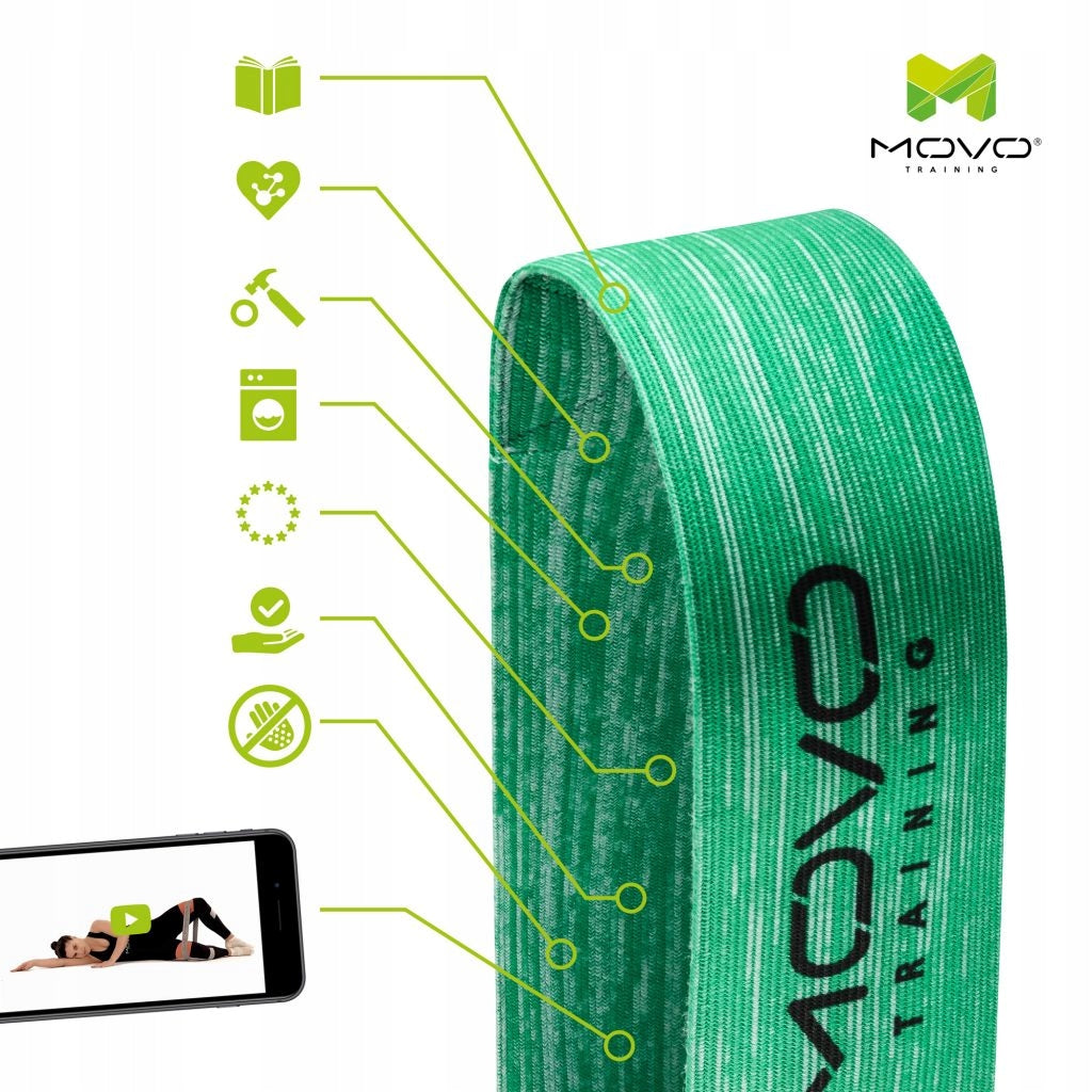 HIP BAND MINI SET OF EXERCISE MATERIAL TAPES Color multicolor
