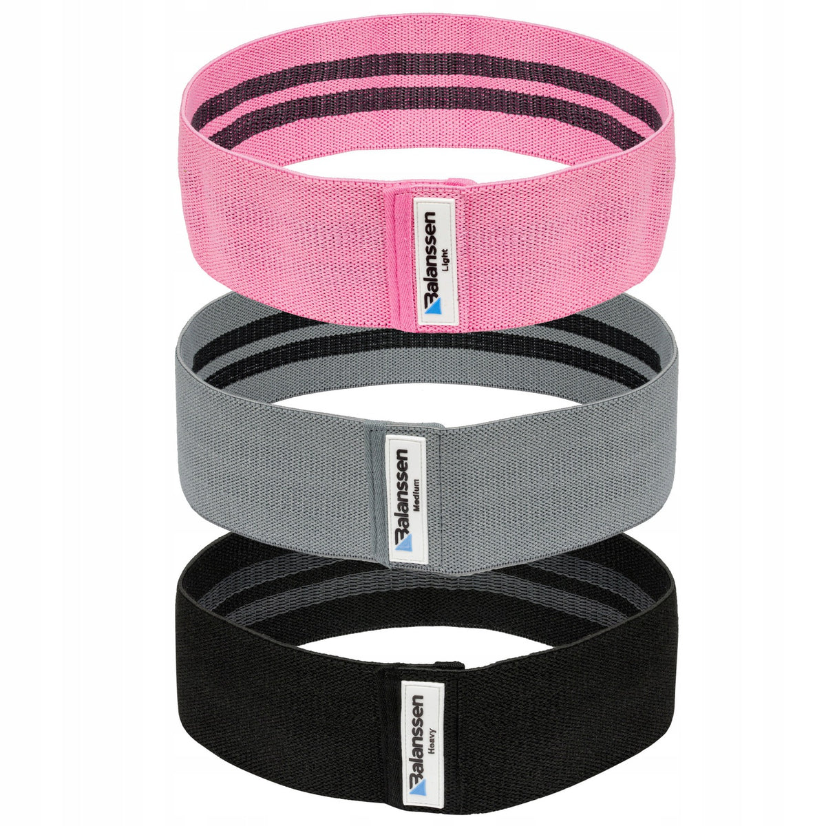 HIP BAND RUBBER BANDS FOR EXERCISE 3PCS. Brand Balanssen