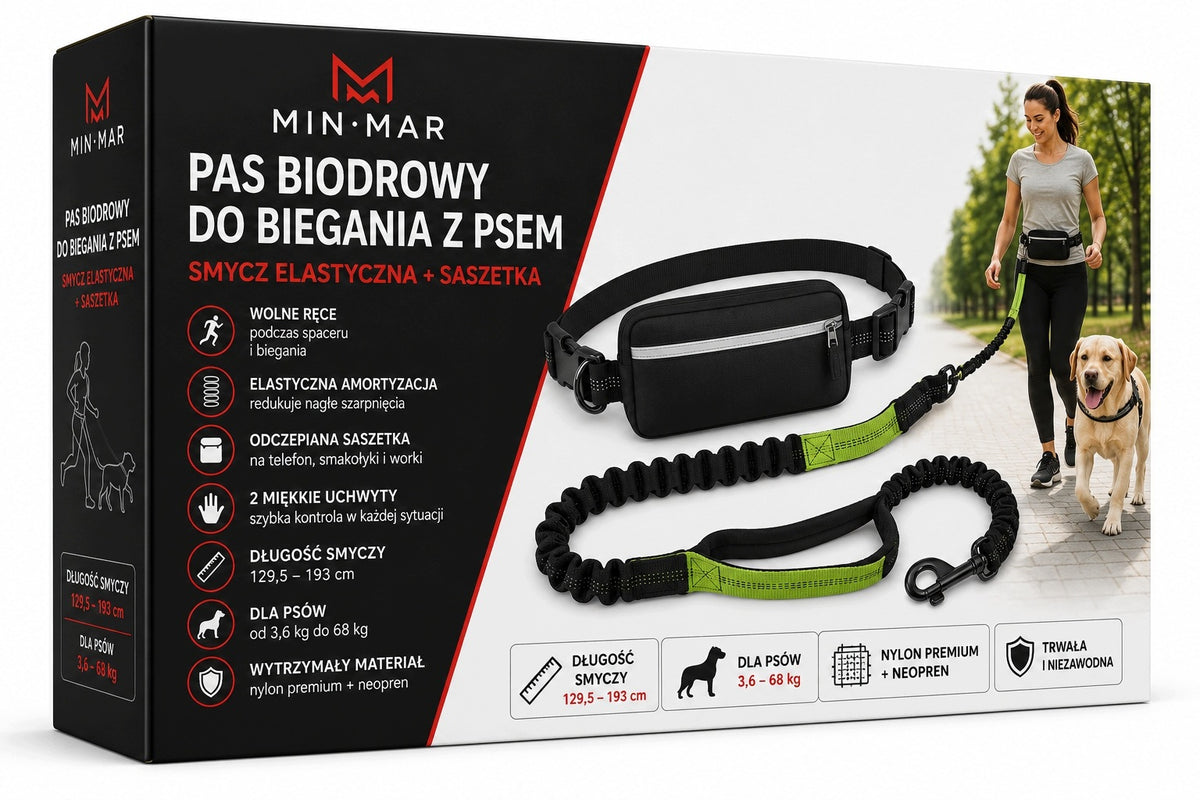 HIP BELT FOR RUNNING WITH DOG LEASH ELASTIC HANDS FREE SACHET 193 CM Manufacturer code 3831127639294