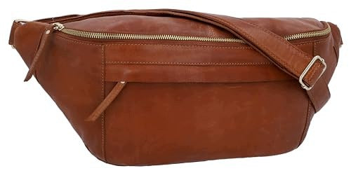 HIP SACHET LEATHER BROWN WOMEN'S VINTAGE FESTIVAL leather Brand no brand
