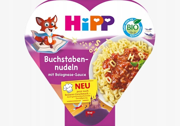 HIPP 12m* ABC PASTA IN BOLOGNESE SAUCE BIO 250G