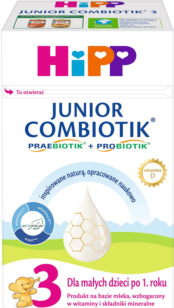 HIPP 3 BIO COMBIOTIK MILK for children after 1 year 550 g Manufacturer code 4062300409903