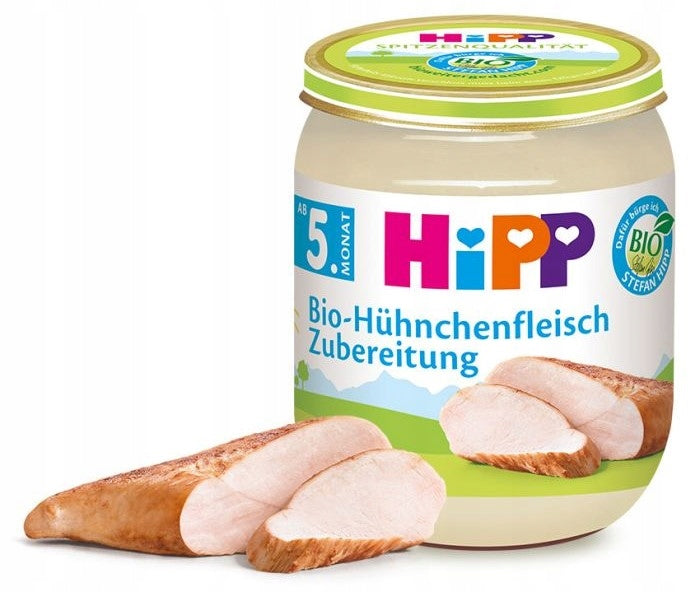 HIPP BIO CHICKEN WITH RAPESEED OIL 125g