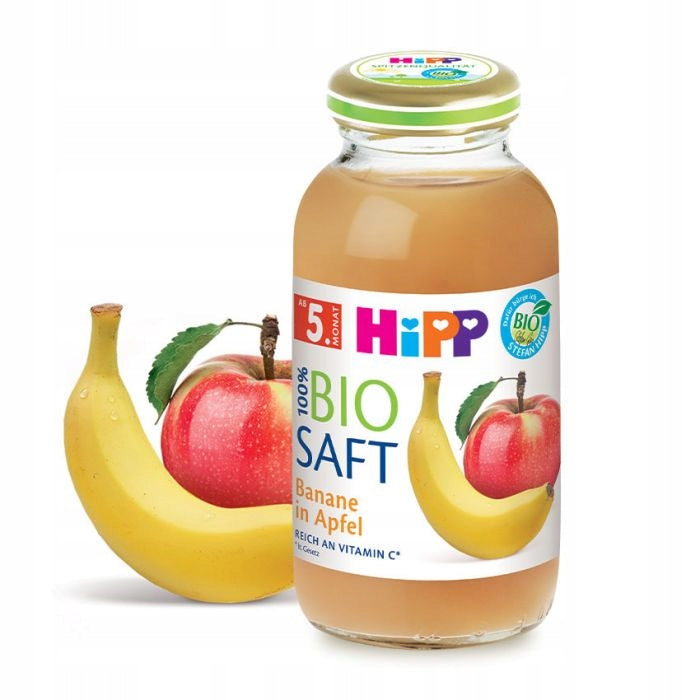 HIPP BIO FRUIT JUICE BANANA WITH APPLE 100% FRUIT 200ml