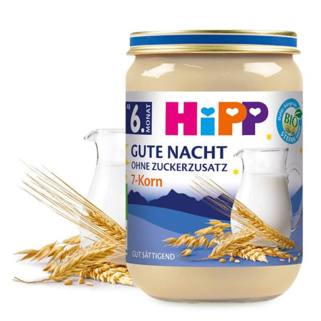 HIPP BIO NIGHT PORRIDGE 7 GRAINS 6m SUGAR FREE DINNER