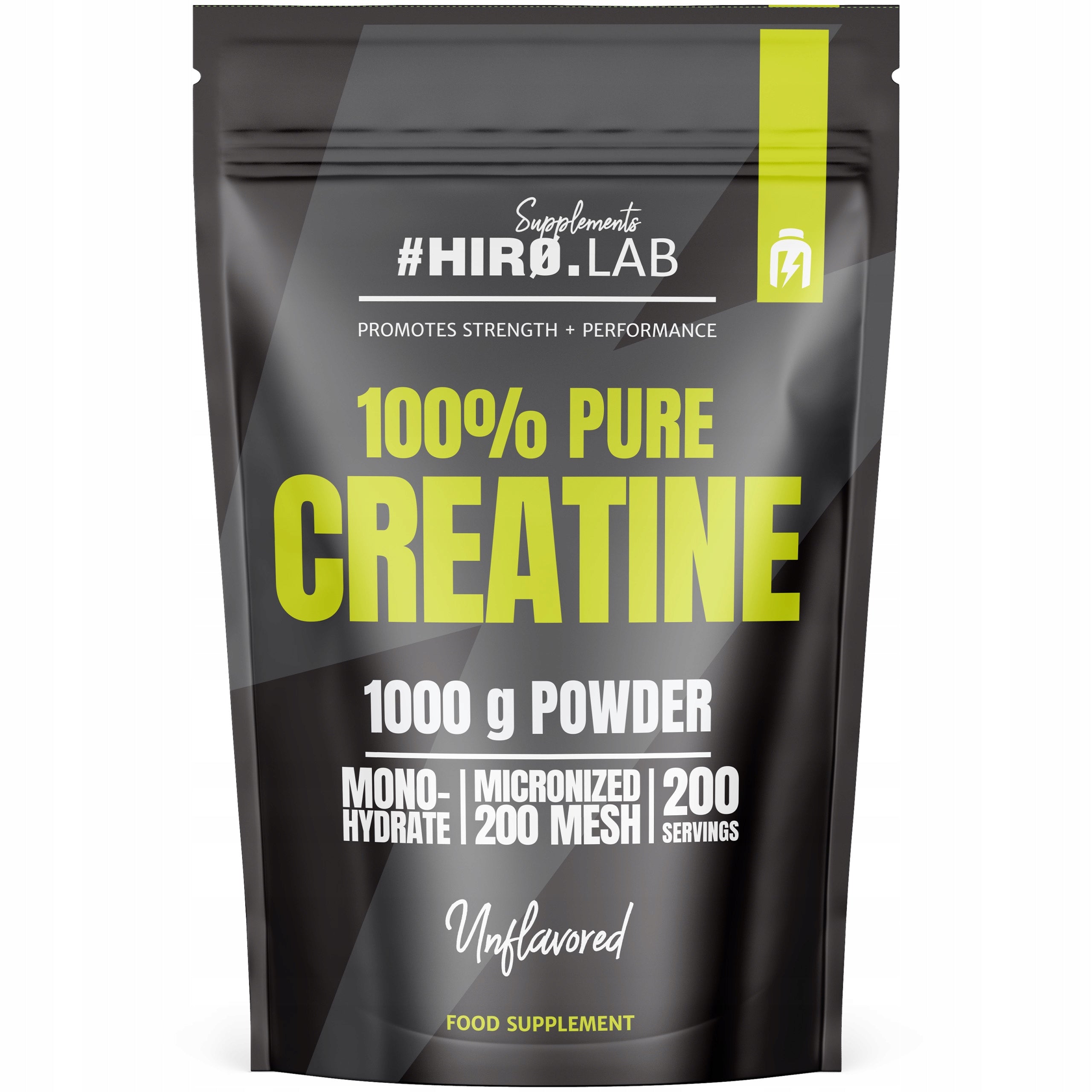 HIRO.LAB 1000g CREATINE MONOHYDRATE 100% NATURAL 1kg MONOHYDRATE
