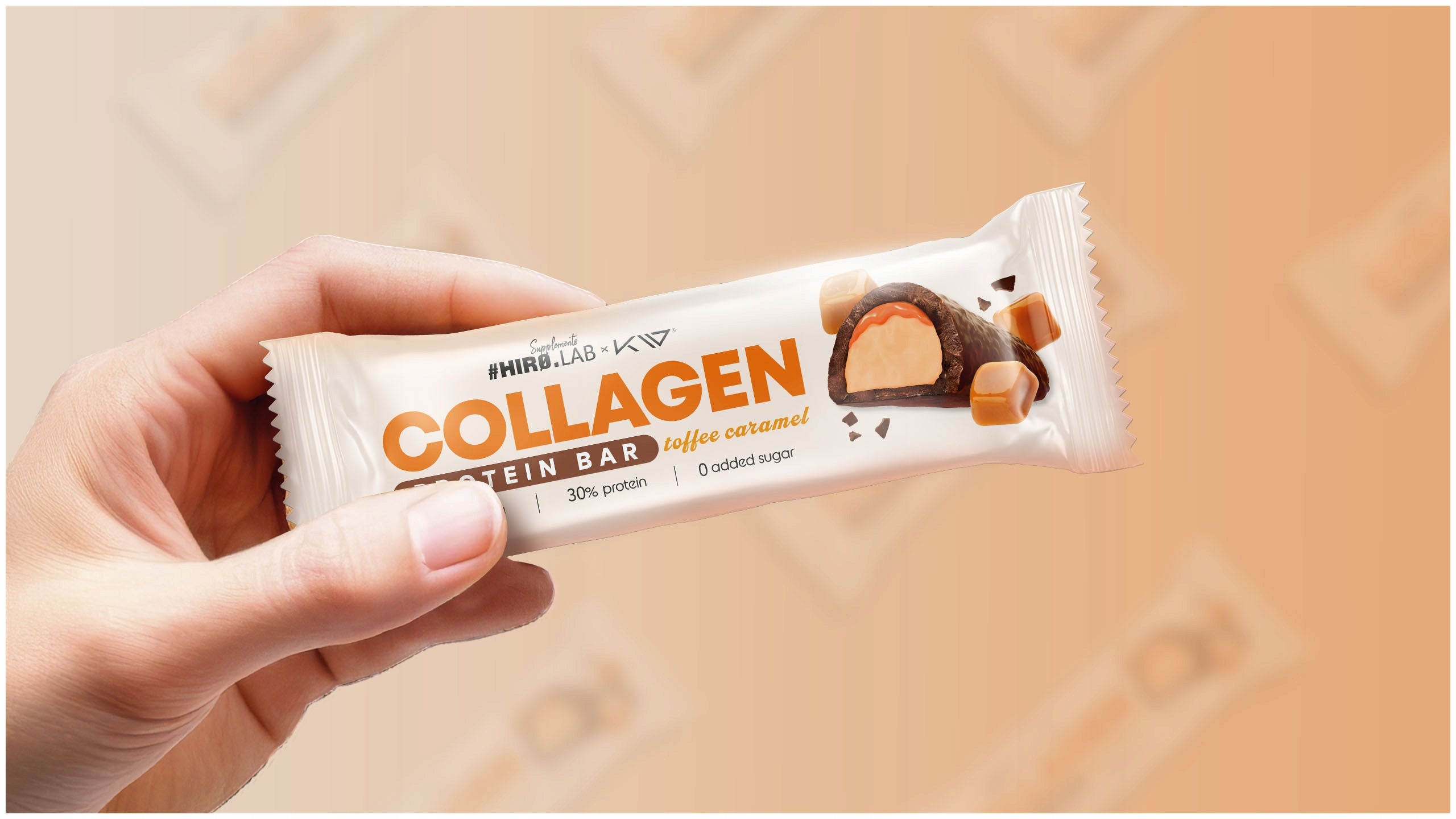 HIRO.LAB COLLAGEN BAR 50G TOFFEE 6G COLLAGEN 30% PROTEIN 0 SUGAR Manufacturer code 1000060253#159