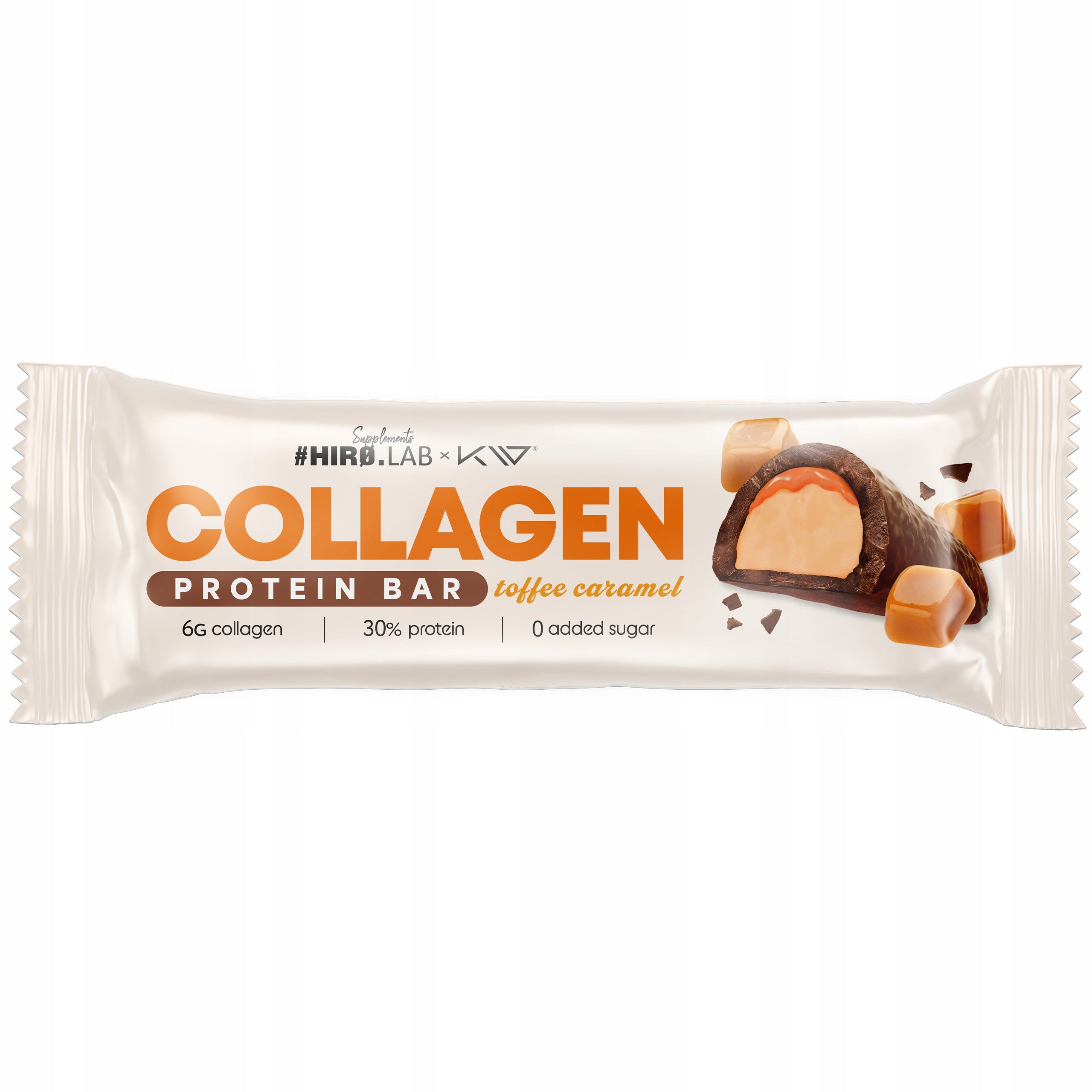 HIRO.LAB COLLAGEN BAR 50G TOFFEE 6G COLLAGEN 30% PROTEIN 0 SUGAR