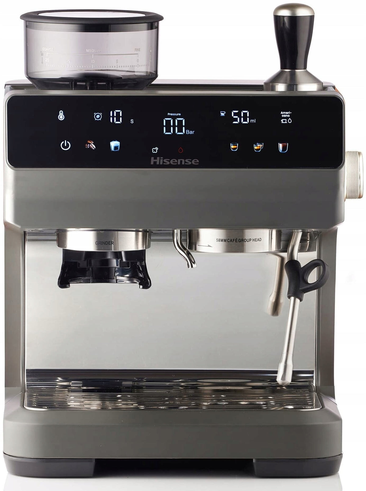 HISENSE HSACM20LP Barista Style flask maker with grinder Brand Hisense