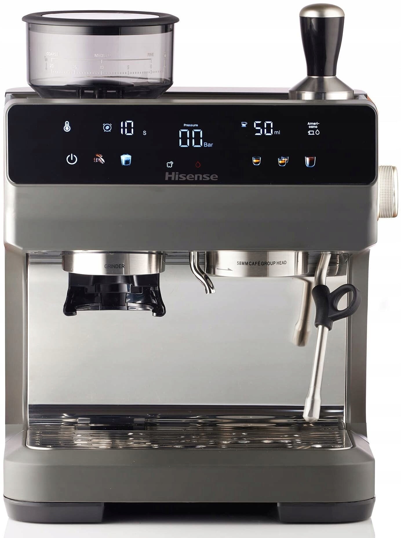 HISENSE HSACM20LP Barista Style flask maker with grinder Brand Hisense
