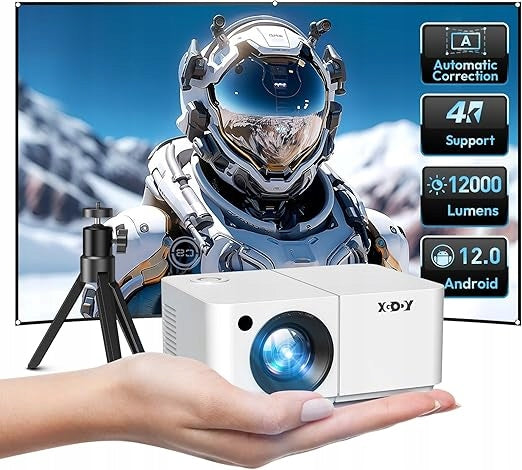 HIT! Mini Smart Beamer XGODY X2 Android 12 Portable Projector 12000L 1080p