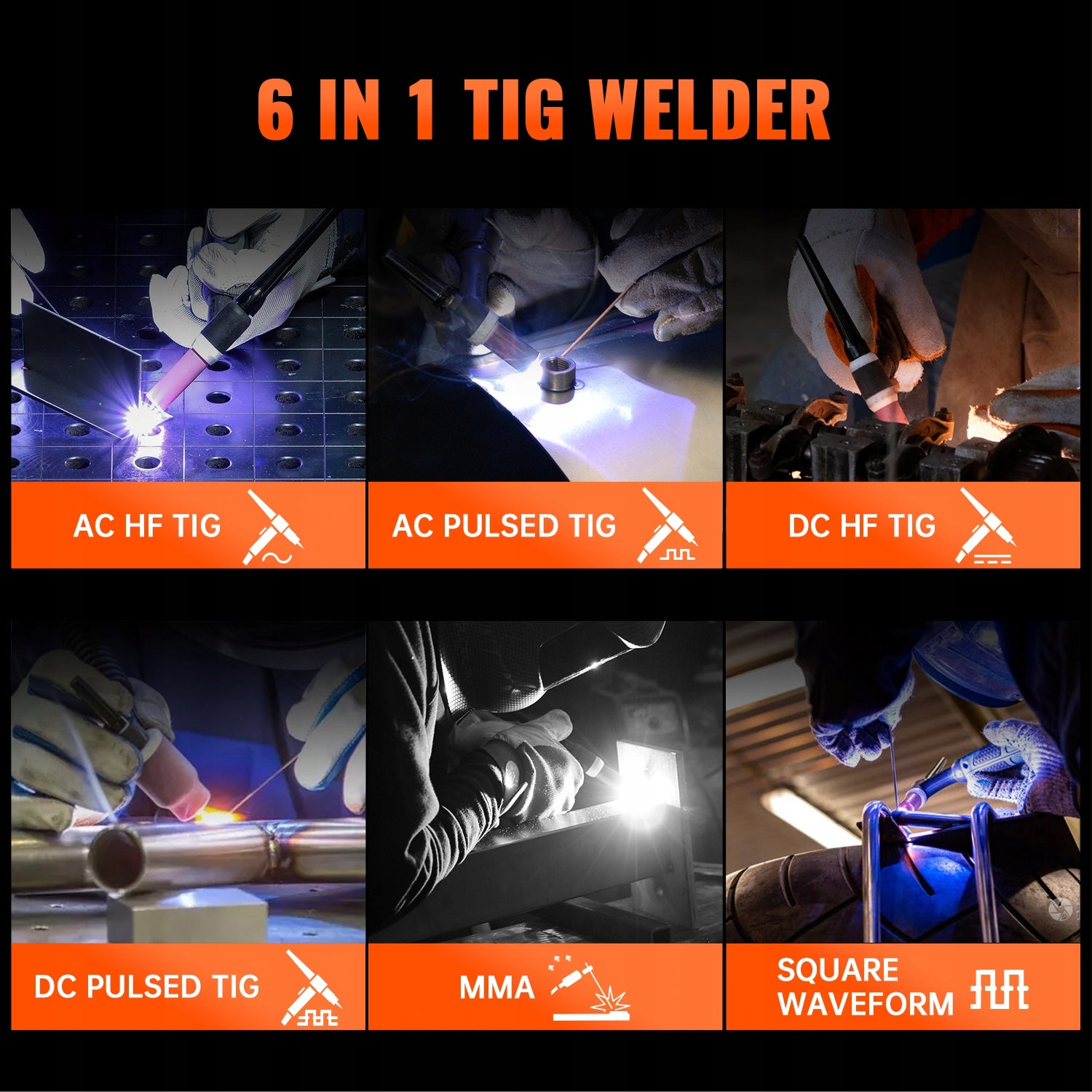 HITBOX Aluminum Welding Machine HBT250P AC/DC HF TIG Welder Inverter 2T/4T Packaging status original