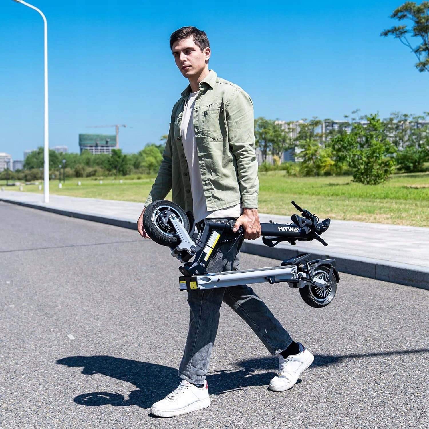 HITWAY H6 Electric Scooter Folding 500W Motor Range 70KM 15.6Ah 48V Battery Manufacturer code H6-ABE