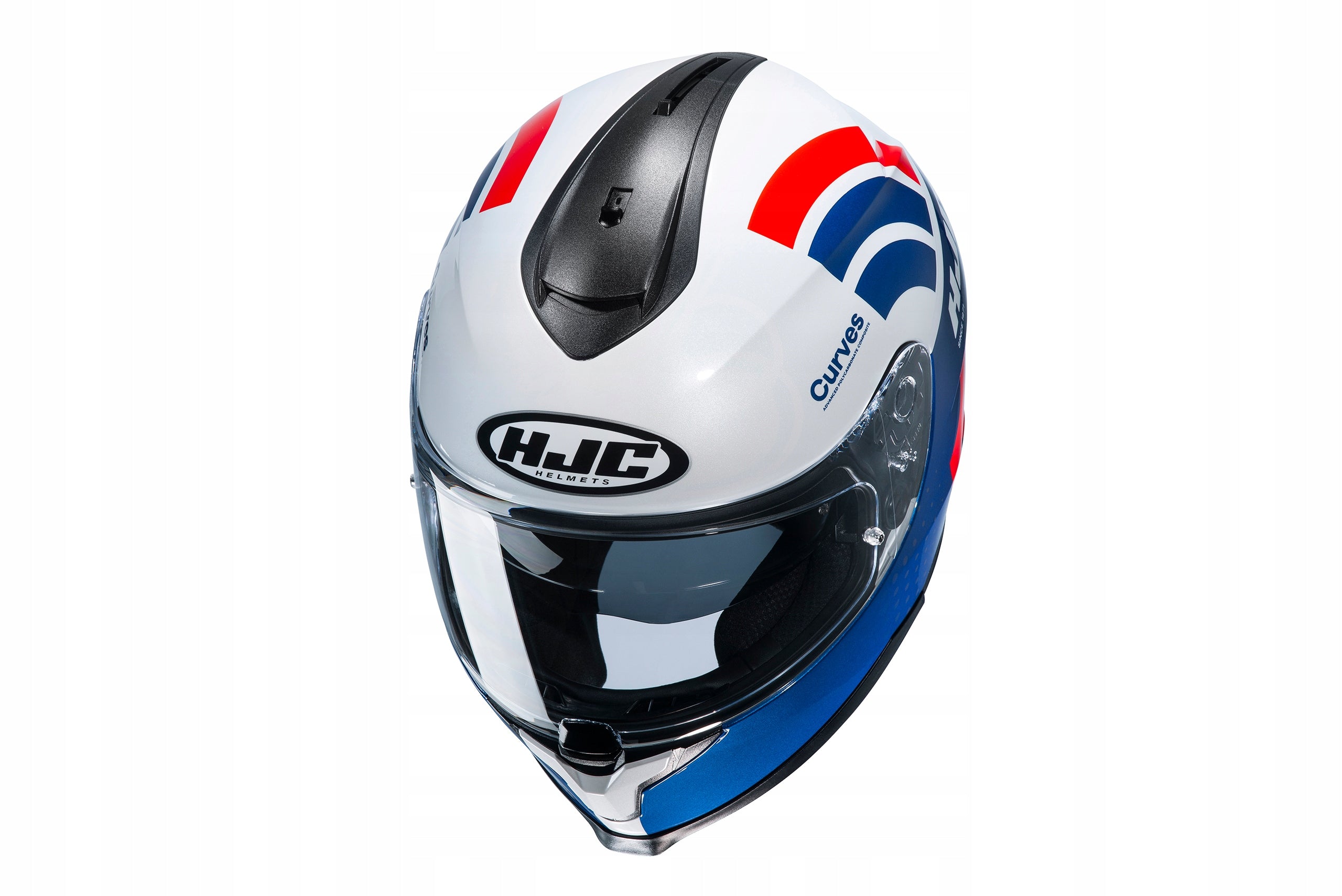 HJC C70 CURVES BLUE/WHITE/RED S HELMET Manufacturer's catalog number C70_CUR-MC27_S