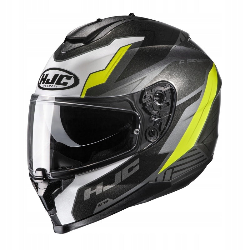HJC C70 SILON BLACK/YELLOW Motorcycle Helmet for GIFT