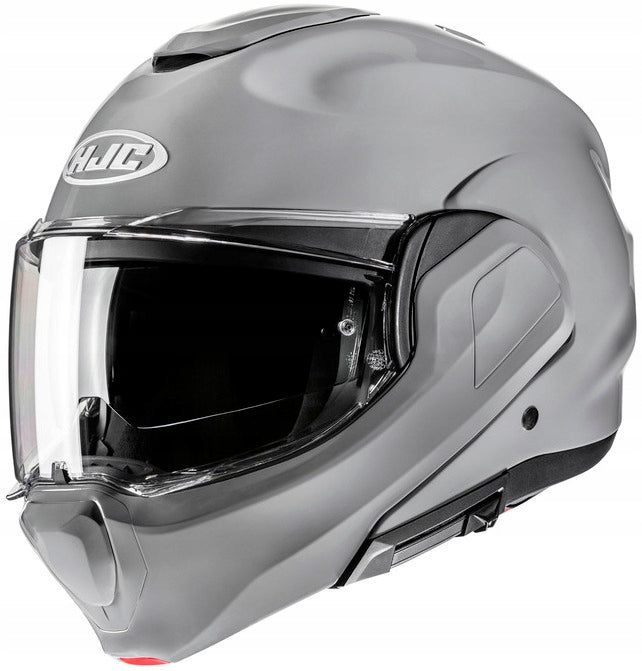 HJC F100 SOLID N.GREY MOTORCYCLE HELMET JAW L