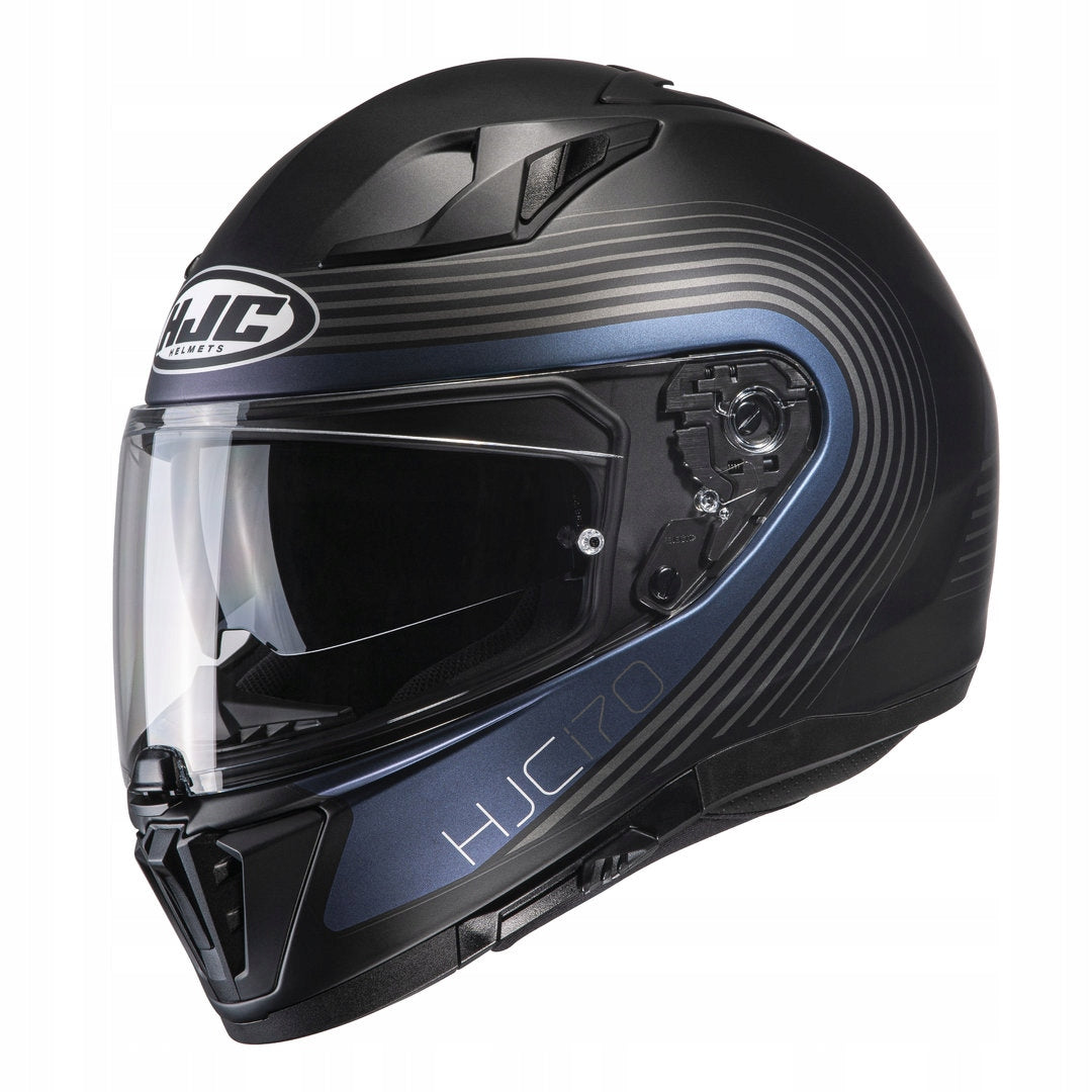 HJC I70 Motorcycle Helmet Integral Sports Blend Black Navy Mat r.