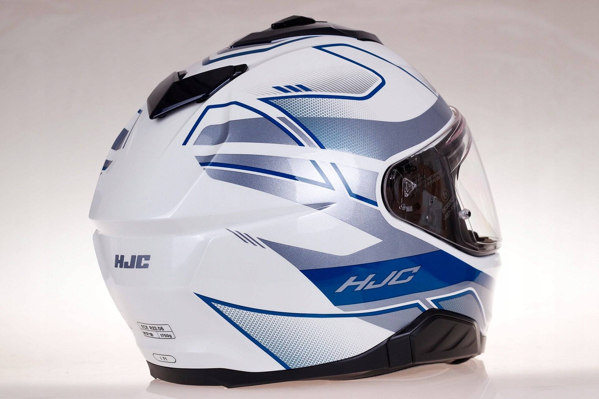 HJC I71 IORIX BLUE/SILVER PINLOCK HELMET ECE 22-06 Manufacturer's catalog number i71-IORIX-MC2-L
