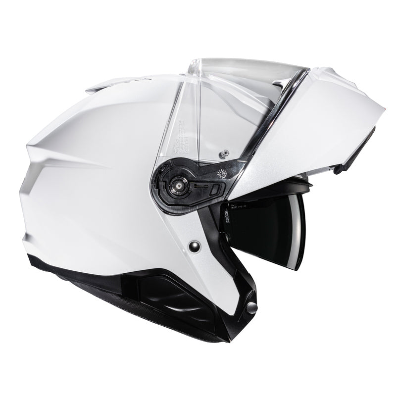 HJC MOTORCYCLE HELMET JAW BLEND PINLOCK I91 SOLID PEARL WHITE L Visor Features integrated sun visor