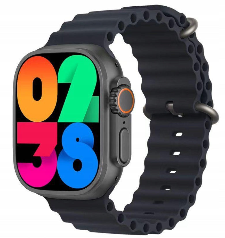 HK 10 Ultra 3 Smartwatch - Czarny z gumową paską, wodoodporny, Bluetooth Brand no brand