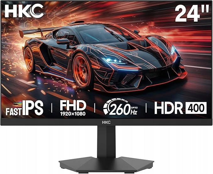 HKC G24H3D Gaming Monitor 24" Fast IPS 240Hz 260Hz 0.3ms FHD HDMI