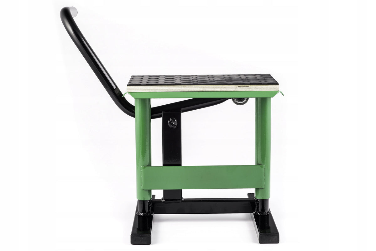 HLP Service stand – motorcycle lift with rubber green cross/enduro