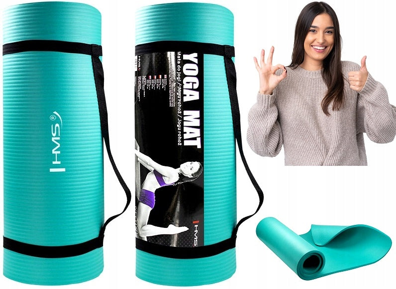 HM Mint Fitness Yoga Exercise Mat For Home And Gym Packaging status original