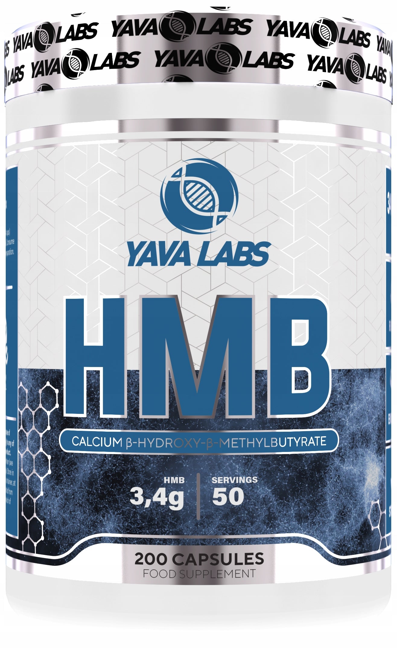 HMB 200 CAPS YAVA LABS – AMINO ACIDS FOR ATHLETES Packaging status original