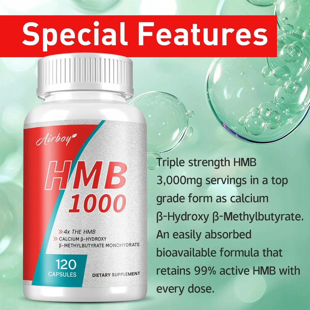 HMB capsules – for pure muscle mass and regeneration, performance, anabo Packaging status original