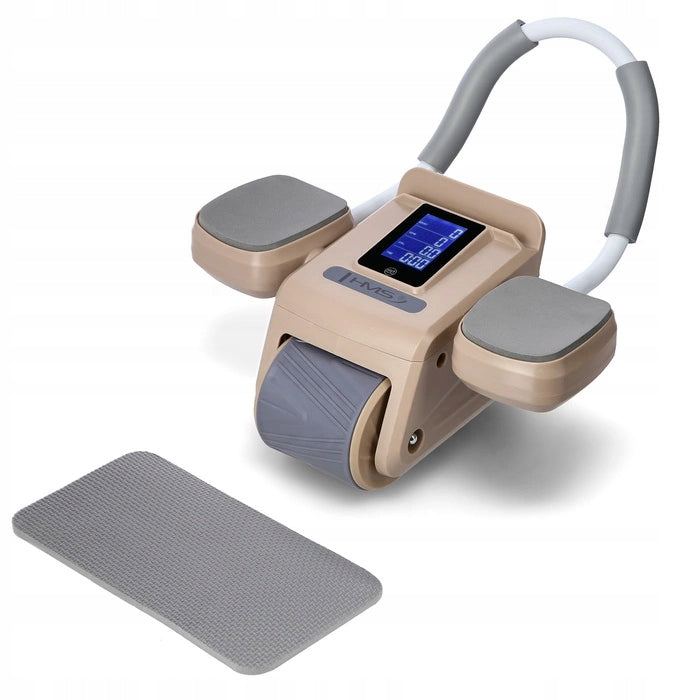 HMS AUTOMATIC ABDOMINAL MUSCLE EXERCISE WHEEL WITH LCD DISPLAY Brand HMS