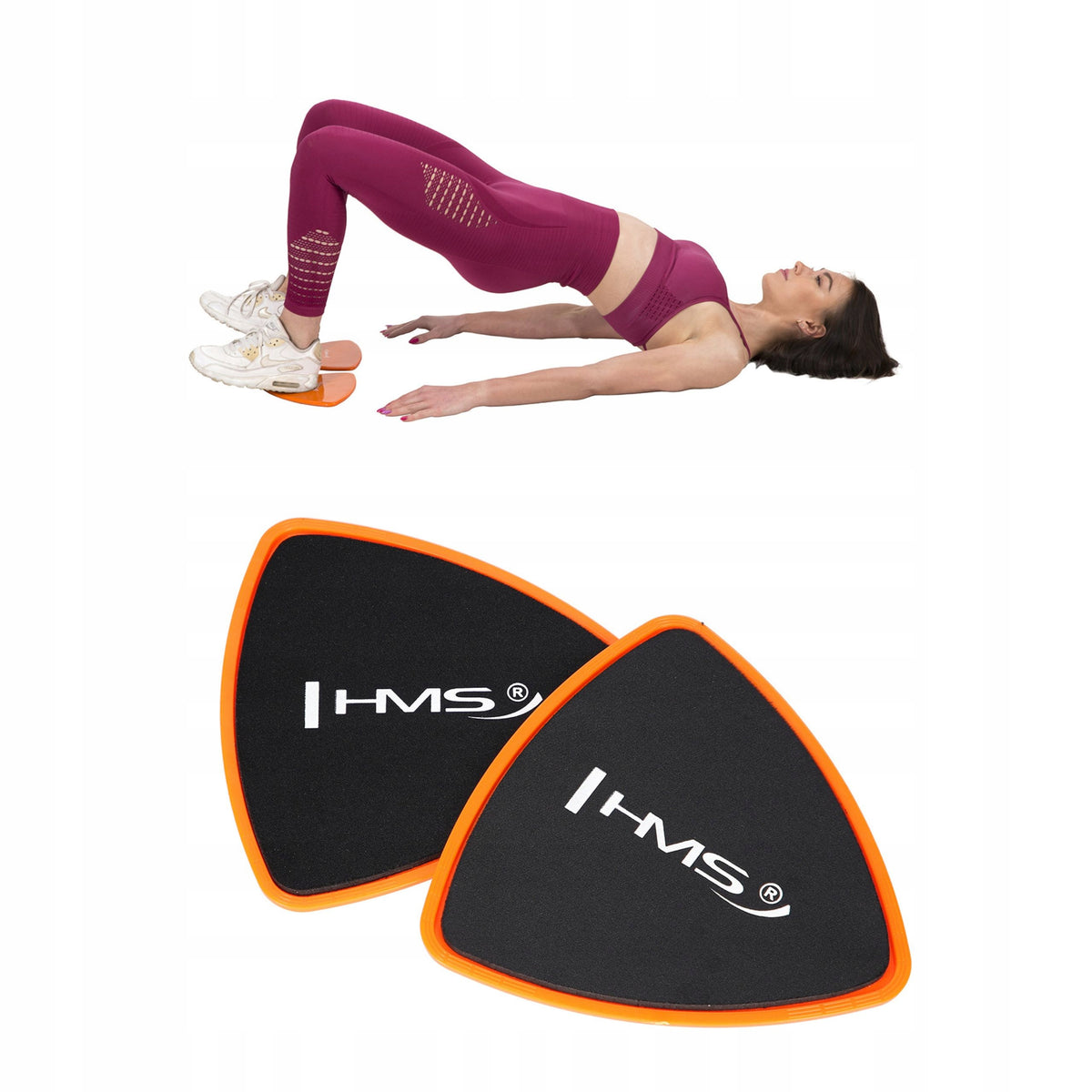 HMS Durable Slip Discs Pads Sliders for Yoga Fitness Exercise DPS01