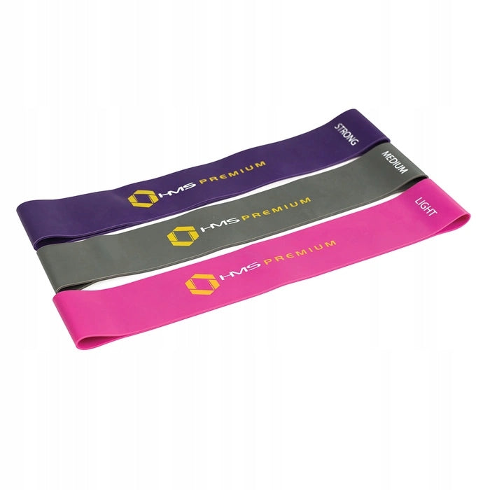 HMS GU04 Pro Set Exercise Rubbers Width 50 mm