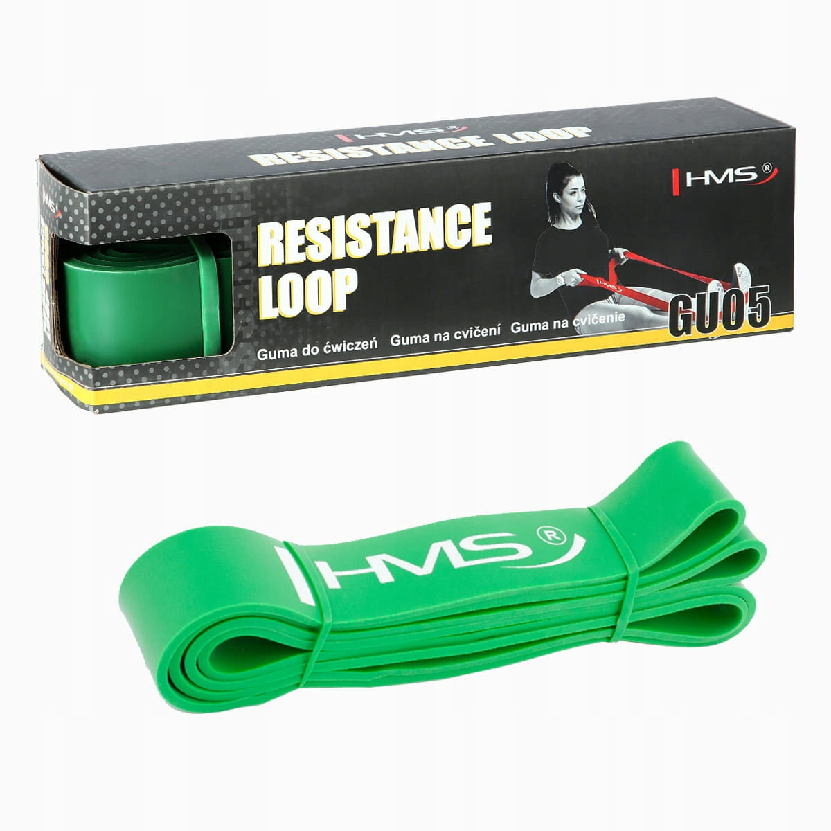 HMS GU05 GREEN 45 x 4.5 x 2080 MM EXERCISE RUBBER