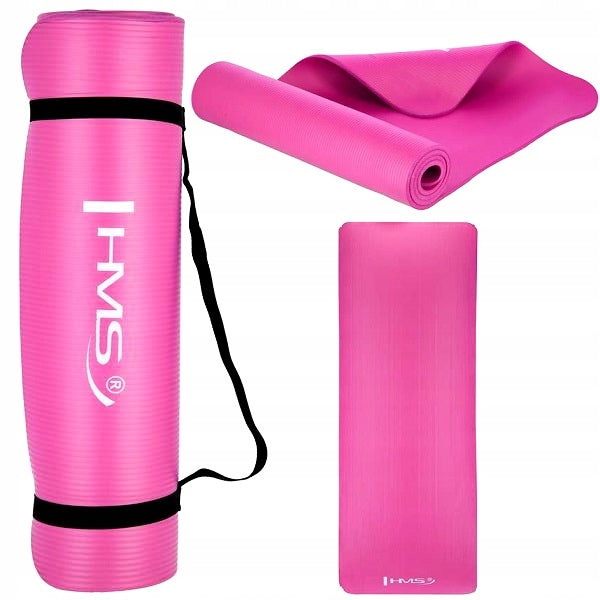 HMS Yoga Mat 183x61x1cm 10mm Anti-Slip Mat for Training
